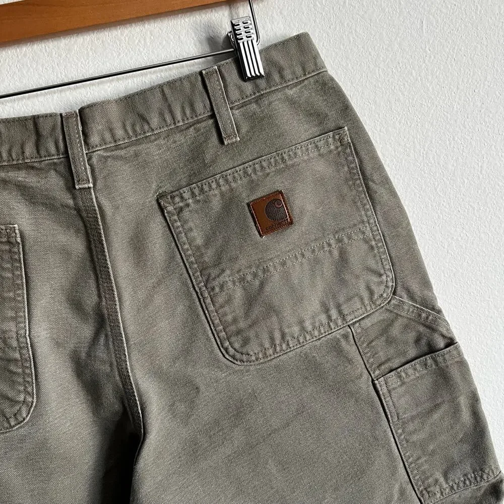 Carhartt B25 DES brown work wear carpenter shorts